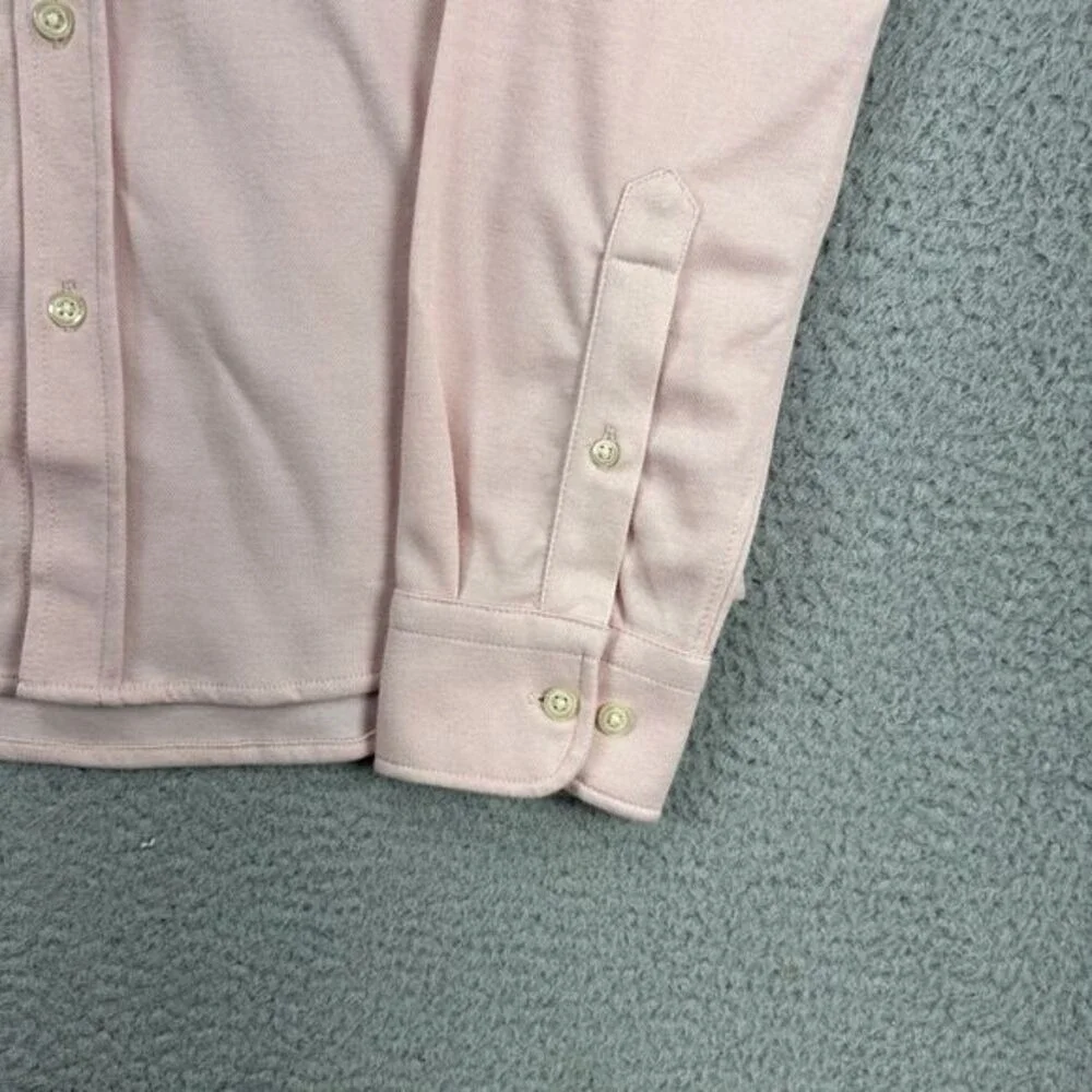 Banana Republic Button Down Shirt Adult Medium Pink Slim Fit Pocket Mens NEW